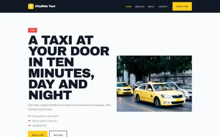 Tema CityRide Taxi