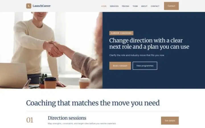Tema LaunchCareer