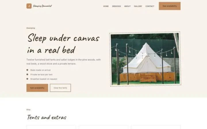 Tema Glamping Dennenhof