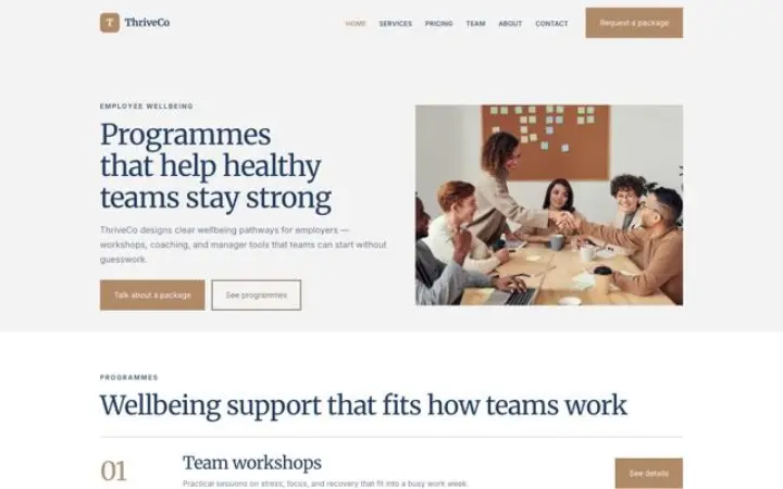 Tema ThriveCo