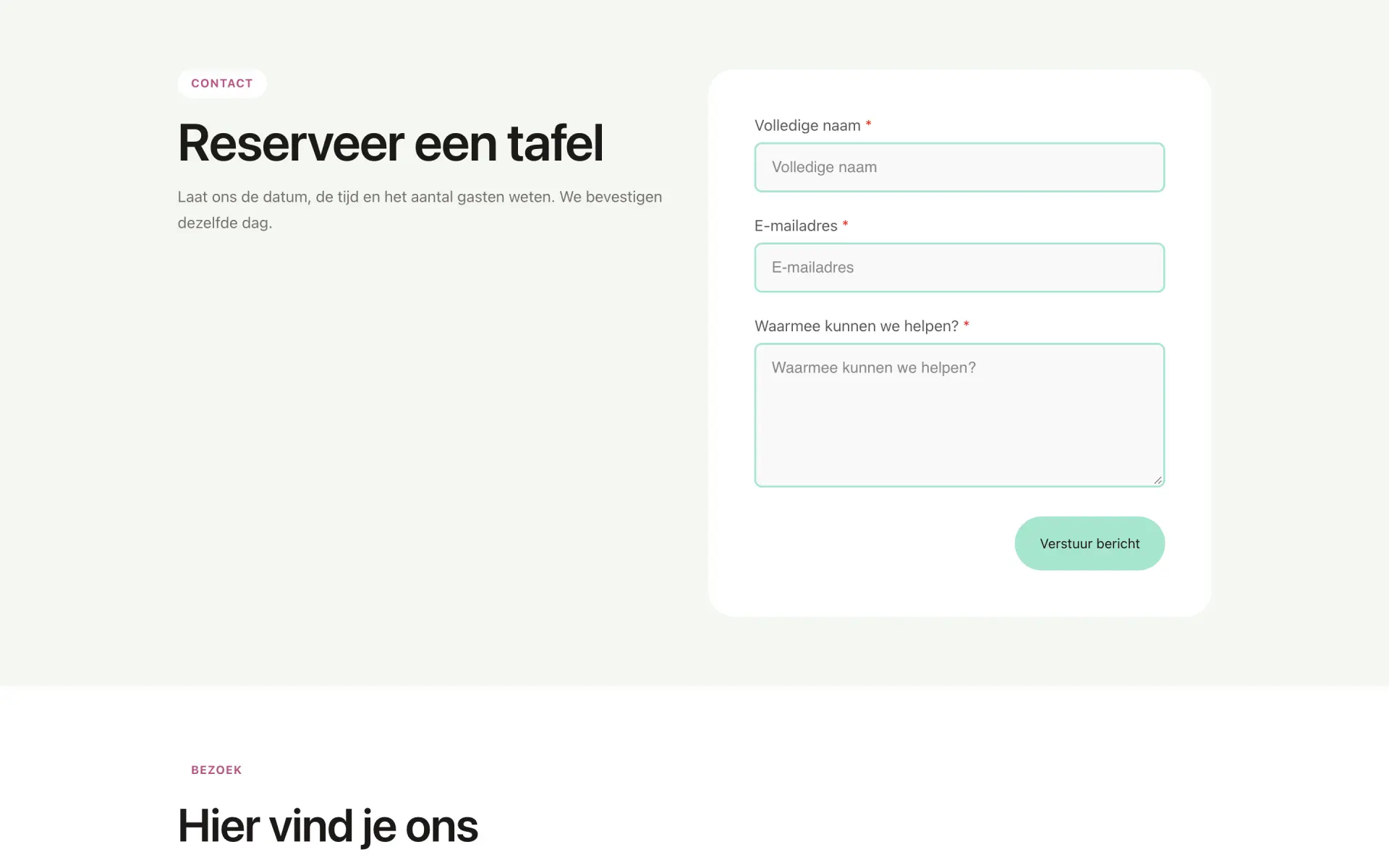 Forespørgselsformular
