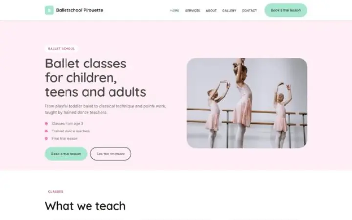 Tema Balletschool Pirouette
