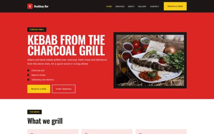 Hjemmeside til tyrkisk grill